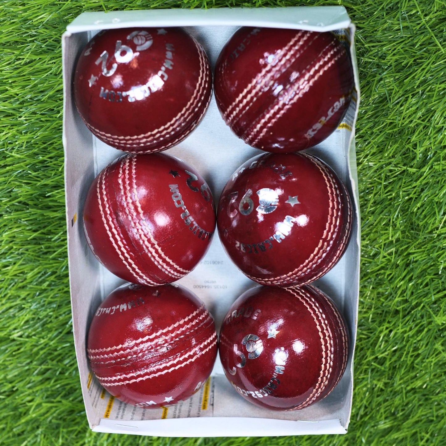 C92 Red Leather Cricket Ball – A Plus Grade - C92